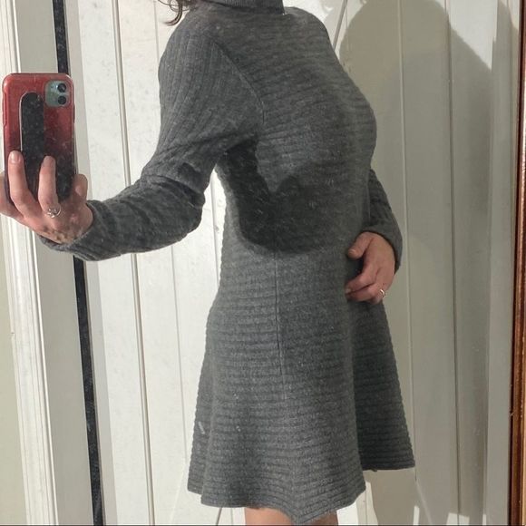 Autum Cashmere Turtleneck Sweater A-Line Dress - Picture 1 of 12